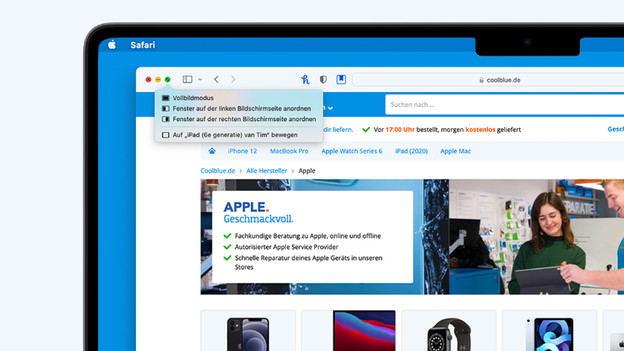 Apple MacBook Programme nebeneinander