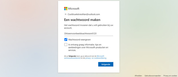 Microsoft Anmeldebildschirm