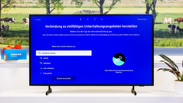 Wähle dein WLAN-Netzwerk aus