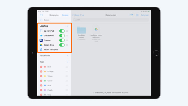 Apps hinzufügen Dateien-App