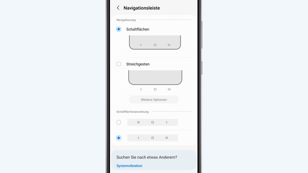 Navigationsleiste Samsung Smartphone