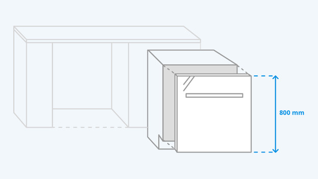 80 cm hohe Frontblende