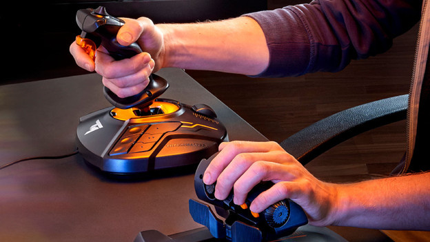 Flightstick im Einsatz