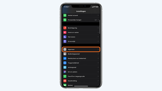 Klicke auf „Allgemein“