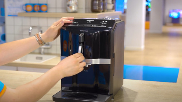 Connect the steam wand