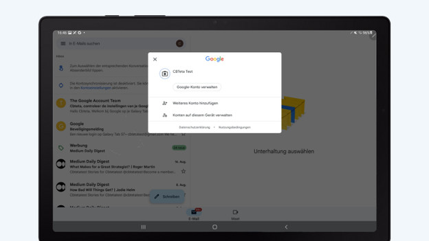 Mehrere E-Mail-Konten verwalten