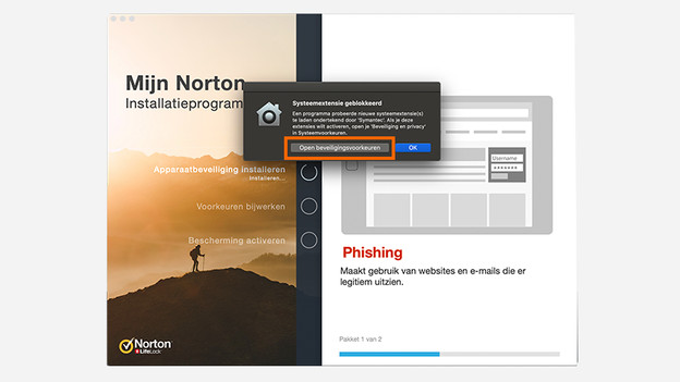 Sicherheitspräferenzen öffnen
