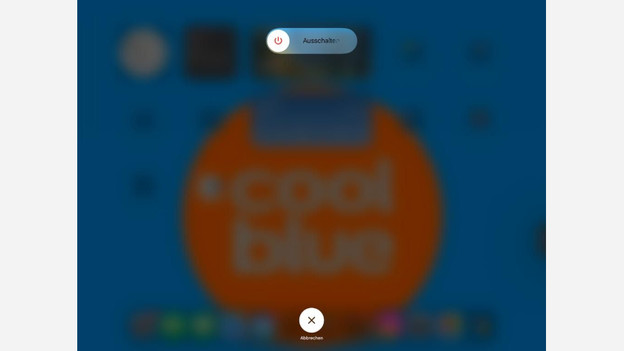 Bildschirm, bevor sich das iPad ausschaltet.