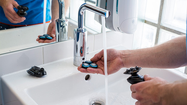 Abspülbarer Scherkopf