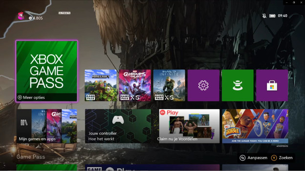 Game Pass on Xbox