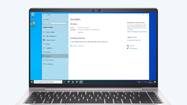 Aktivierung von Windows Home.