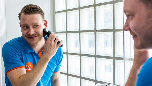 Nass und trocken rasieren