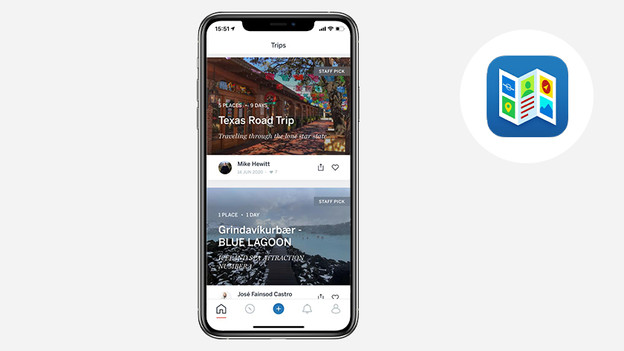 Apple iPhone-App Trips by Lonely Planet