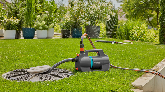 Wasser hochpumpen Gartenpumpe