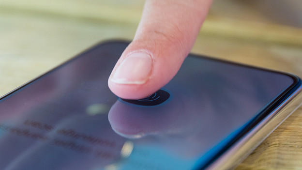 Finger on fingerprint sensor