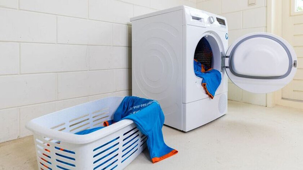Washer dryer combination drying