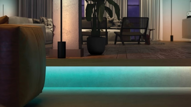 Gradient Lightstrip im Wohnzimmer