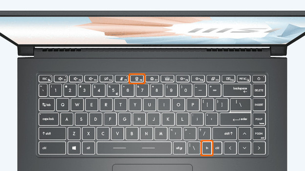 Tastenkombination am Laptop