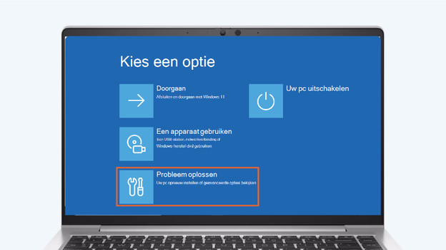 Klicke auf "Problembehandlung".