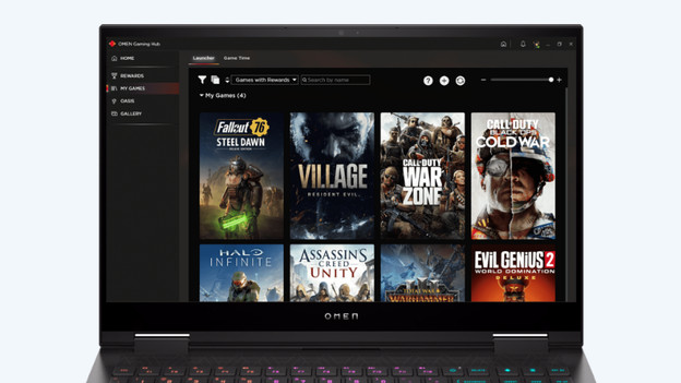 Tipp 3: Spiel aus dem Launcher und Gaming Hub