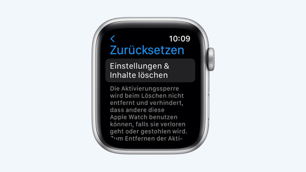 Apple Watch auf die Werkseinstellungen zurücksetzen
