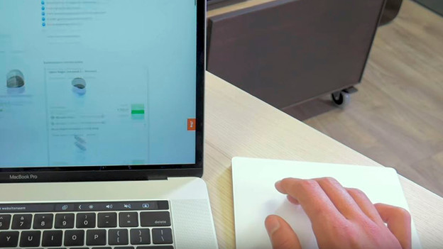 Die Bedienung des Magic Trackpads 2