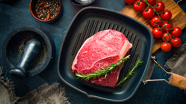 Grillpfanne mit Steak