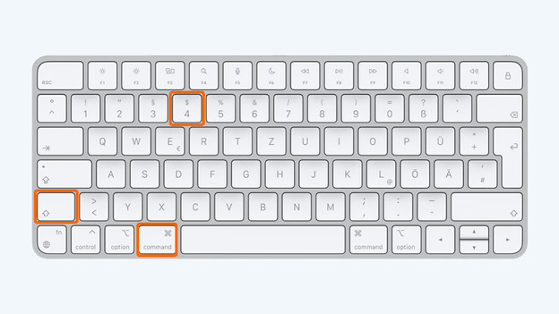 Screenshot beim MacBook Auswahl