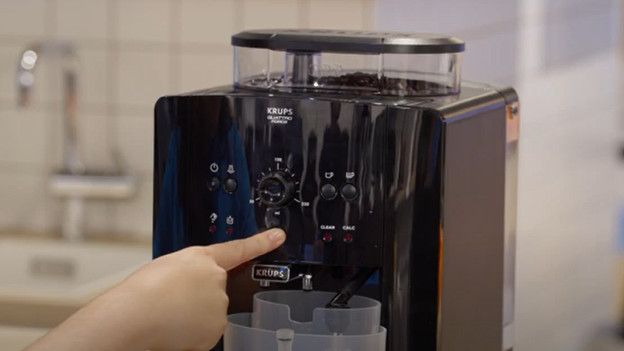 Setze den Wasserfilter ein