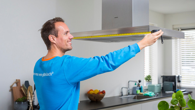 Measure the size of the range hood