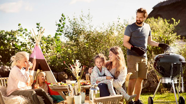 Barbecue with children