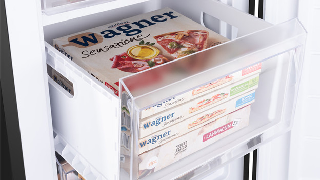 Wisberg Gefrierschrank mit Pizzen