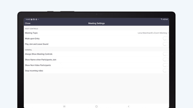 Activate gallery view in Zoom