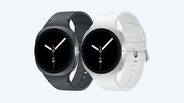 Watch8: Dunkelgrau und Silber