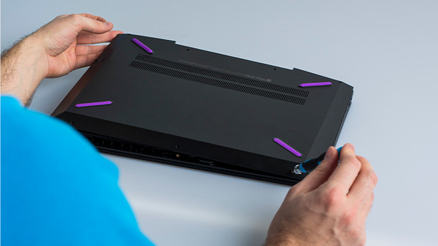 Tinkering with the laptop