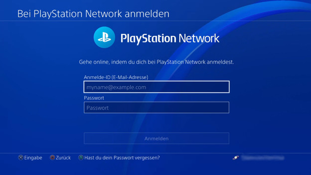 Beim PSN anmelden