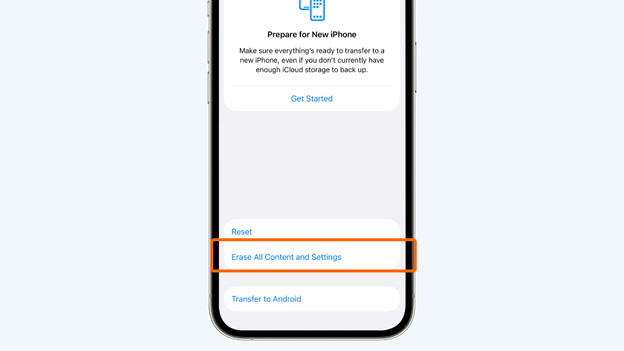 iPhone settings