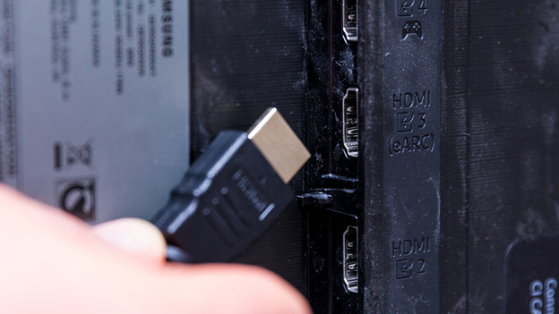 Connect HDMI cable to the TV