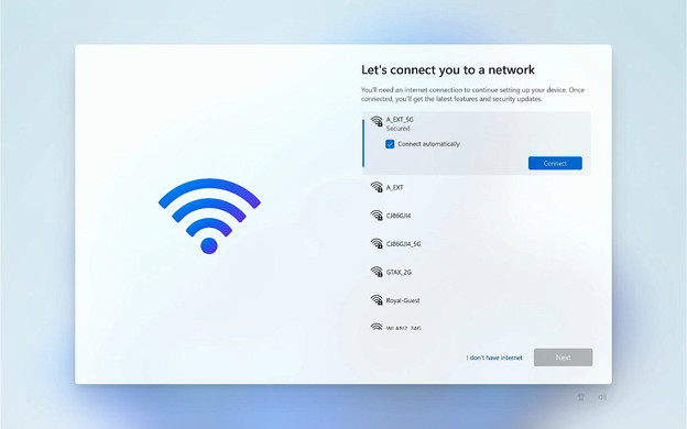 Windows WiFi settings