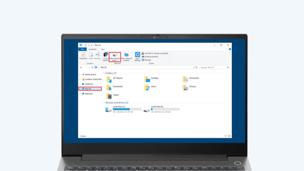 Netzwerkordner im Windows Explorer erstellen
