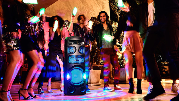 Partylautsprecher verwenden