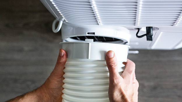 Place the drain hose as straight as possible