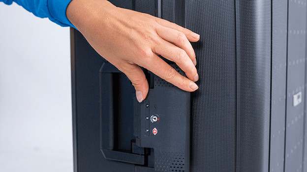 TSA-Schloss roter Clip