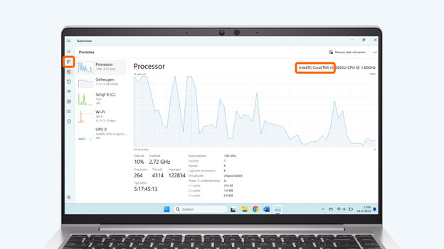 Hier siehst du, welchen Prozessortyp dein Laptop hat.
