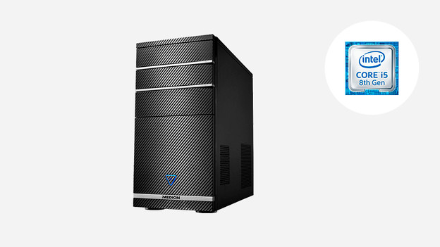 Medion-PC mit Intel Core i5-Symbol.