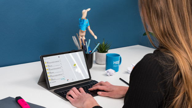Set up email on tablet