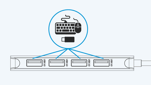 Photo USB hub with accessories