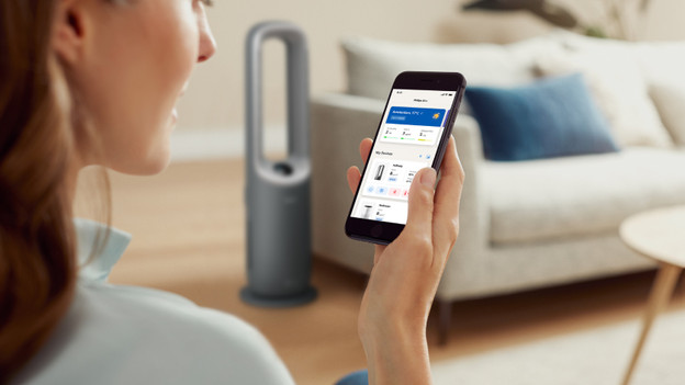 Bediene den Luftreiniger mit der App