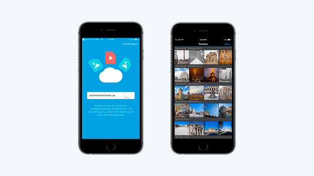 Make backups from your smartphone or tablet via the mobile app of your NAS