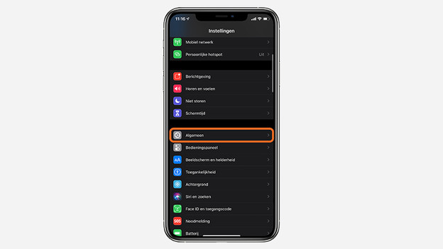 Klicke auf "Allgemein"